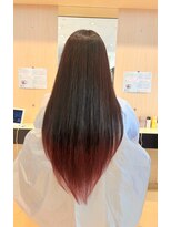 ヘアショップエヌアンドエー 久喜 栗橋店(hairshop N&A)&nbsp;【ロングヘア】赤みグラデーションツヤ髪スタイル