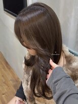 ヘアプレイスソル (HAIR PLACE SoL)&nbsp;透明感ブラウン/顔まわりカット/レイヤーカット