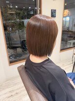 ラポール(Rapport)&nbsp;パツっとボブにアッシュブラウンでナチュラル可愛く