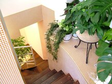 ネオアンチブー 小田急相模原店(NEO ANTI BOO)の雰囲気（可愛い階段を降りていくと地下１階にもブースがあります。）
