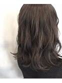 【minim×日比】ゆるふわハイライトcolor♪スモーキーグレージュ