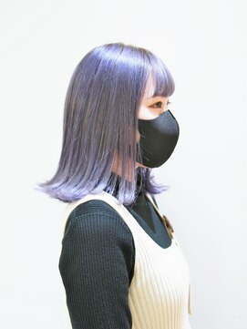 ヘアーライズ 池袋東口店(hair RISE) フュージョニストパープルネイビーアイスブルーベリー