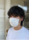 メンズゆるツイストスパイラルパーマ束感ウルフ梅ヶ丘美容室