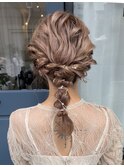 金箔編み下ろしヘアセット