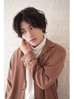 ネオリーブエクラ 上野御徒町店(Neolive eclat)&nbsp;センターパートショート似合わせカットツーブロック刈り上げ