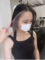 リル 溝の口(LiL) フェイスフレーミングホワイトグレージュボブ
