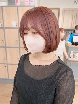 ネオリーブ クーロ(Neolive curro) 韓国ピンクカラー×美髪ボブ[横浜/東神奈川]