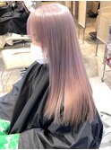 ミルクティーベージュダブルカラーケアブリーチハイライト
