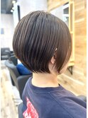 20代30代40代ボブ風ショート◎暗めベージュカラー　本厚木