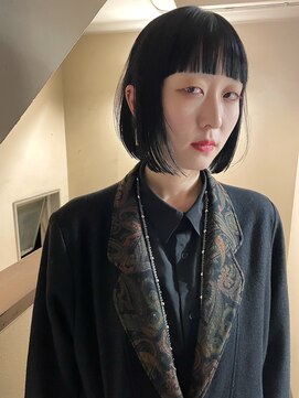 ソイ 下北沢(soi) 【mini bob】ワイドバング/オン眉/ミニボブ/ブラックカラー