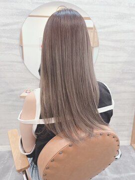 ジーナ 船橋(Zina) 髪質改善＊ロングレイヤーグレーベージュ＊美髪【Zina船橋】