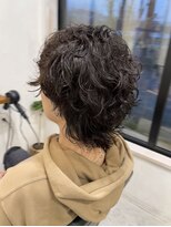 イツキ ヘアーデザイン(ITSUKI hair design) メンズウルフ。スパイラルパーマ