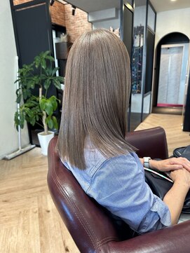 ハーツ(Heart's) 白髪ぼかしグレージュ×髪質改善トリートメント