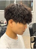 マッシュスパイラルパーマツイストスパイラル波巻きメンズ