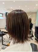 はねても可愛いレイヤースタイル