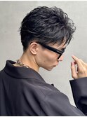 20代 ビジネス/フェザーショート/ニュアンスパーマ/アップバング