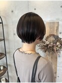 コンパクト丸みショート小顔似合わせカットフェイスレイヤー