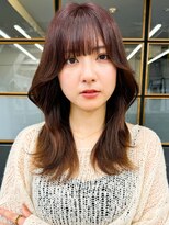 ソア 渋谷(soar)&nbsp;韓国風エギョモリ★くびれ外ハネミディ大人可愛い小顔20代30代