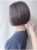 【morio原宿】切りっぱなしボブ 大人ボブ グレージュ