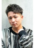 メンズショートツイストパーマ