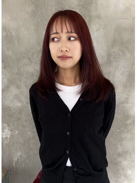 ヘルベチカ・ヘア(Helvetica hair) ボルドーなナチュラルレイヤー