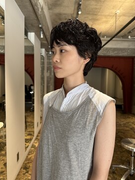 ハマモト ショートパーマ