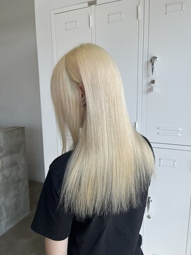 ノートエートル 西金沢(Nought etre) ブロンドカラー10代20代ブリーチカラーハイトーンブロンド
