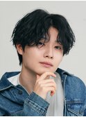 横浜西口センターパートニュアンスパーマフェザーショート緩め