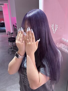 ダズリングディア(Dazzling Deer) 紫／パープル／ロング／ストレート／ハイトーン／学割