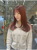 【平林鼓】レイヤーカット×髪質改善暖色カラー