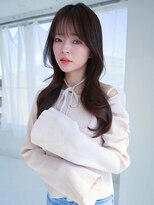 アンジェリカラボ(ANGELICA LABO)&nbsp;ANGELICA ほんのりピンクブラウン 春カラー くびれ巻き