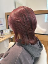 ロアエイル(LoreAirl)&nbsp;ミディアムウルフ×ピンクブラウン