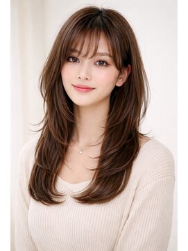 クワイア 川崎店(0choir) イメチェン/ピンクベージュ/アンブレラカラー/前髪/川崎