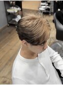 フェザーショート×メンズハイトーン【広島】