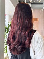 オックスクリエーション OX CREATION 小倉&nbsp;レッドカラー/ブリーチなし/ダブルカラー/ロング/20代30代