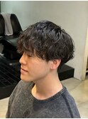 シャドウパーマ/津田沼メンズパーマ/波巻きパーマ