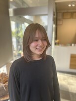 オーシー 四ツ井店(O'sea) ナチュラルオリーブ×レイヤーボブ