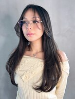 アイティーバイアルバム 八王子店(IT by ALBUM)&nbsp;顔周りレイヤーロング韓国ヘアイメチェン_F21466