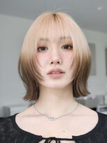 オーラ オモテサンドウ(Aura omotesando)&nbsp;シースルーバング×韓国風ハッシュボブ