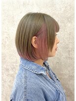 エニル 春日部店(enil) ◎レイヤーボブ×ピンク×インナーカラー◎