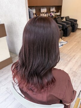 ミニム ヘアー(minim hair) 【minim×まは】ピンクブラウン×ピンク