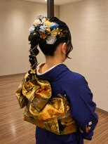 ユニックス アリオ亀有店(UNIX)&nbsp;【華やかさたっぷり】金箔×編みおろし成人式ヘア