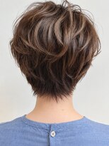 トップヘアー ガーデンヴィラ 安城(Garden Villa)&nbsp;安城くびれウルフショート白髪ぼかしハイライトベージュ40代