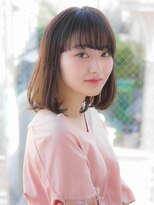 ルティア(Lutia) シースルーバング ワンカール アッシュブラウン