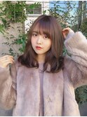 ゆるふわミディアムヘア