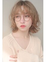 レジュアル(RESSUAL)&nbsp;カーキグレージュ　ボブ　大人かわいい　フェザーバング