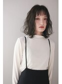 *暗髪グレージュカラー×ゆるふわウェーブ*