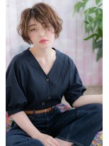 外国人風フレンチガーリーセミウェットふわふわボブc1