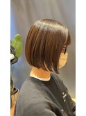 ●crenierで作る自然なストレートのミニボブ●