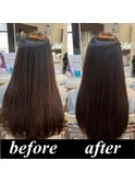 美髪整形ストレート(髪サプリで艶感抜群の縮毛矯正)
